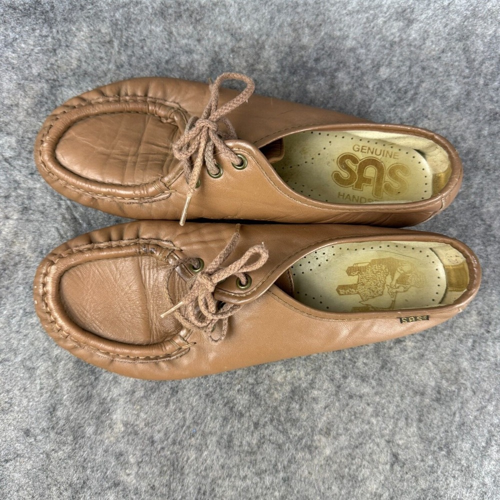 SAS Genuine Handsewn Women's Comfort Shoes Mocha Leather ‎ 7 Nurse Grannycore